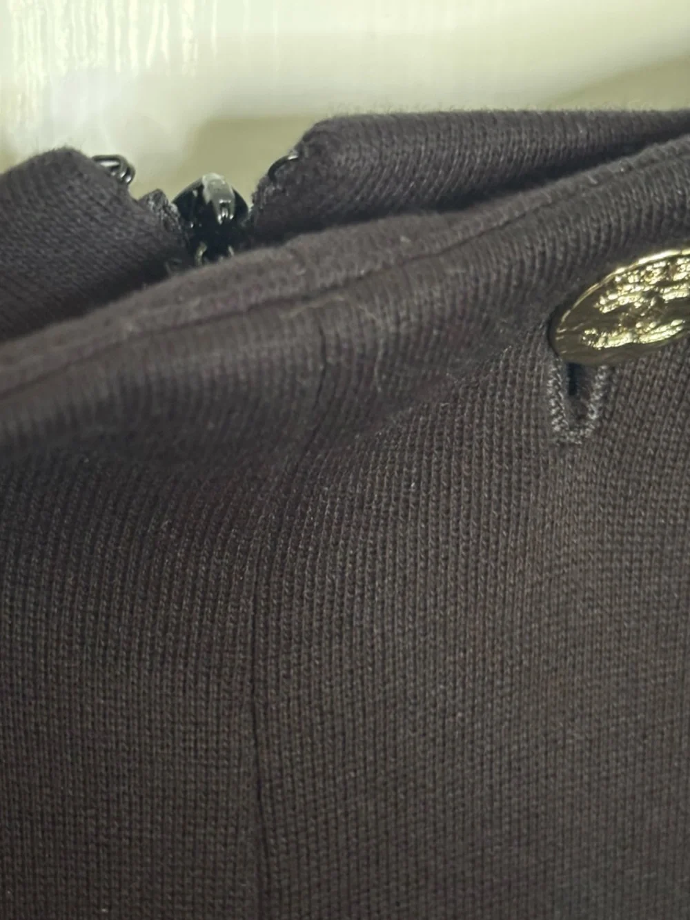 EUC CHANEL Sailor Cotton Black Wide-Leg Pants with Decorative Buttons Size 38